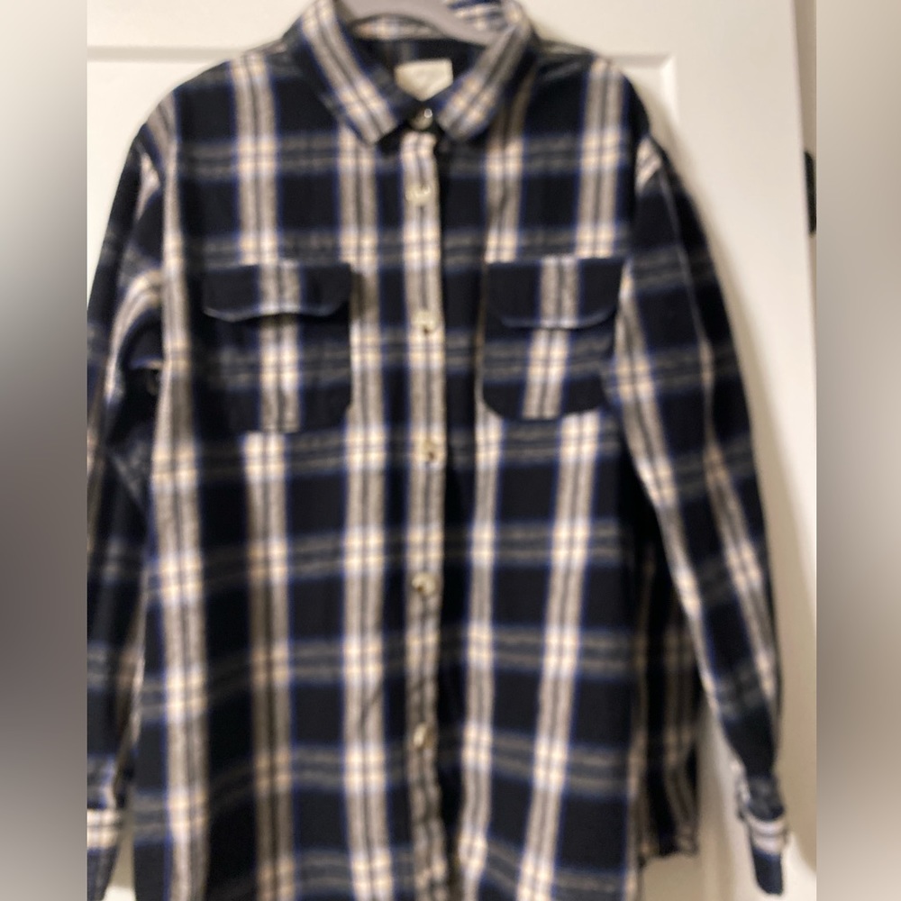 Japna Plaid button up size CL color Nwcy and grey,‎ plaid collection. 100…